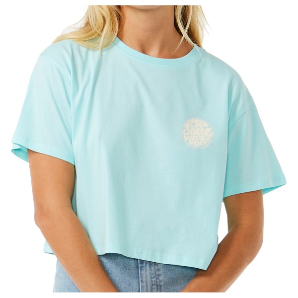Rip Curl  Women's Wettie Icon Crop Tee - T-shirt, blauw