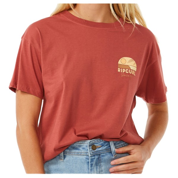 Rip Curl  Women's Line Up Relaxed Tee - T-shirt, maroon