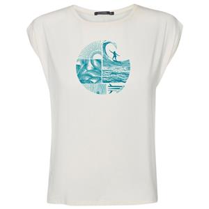 GreenBomb  Women's Nature Surf Circle Timid - Tops - T-shirt, wit