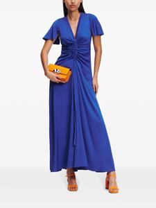 Karl Lagerfeld Maxi-jurk met ruches - Blauw