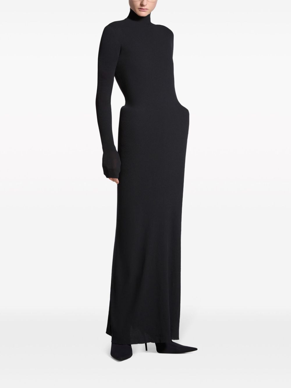 Balenciaga Maxi-jurk met technische voering - Zwart