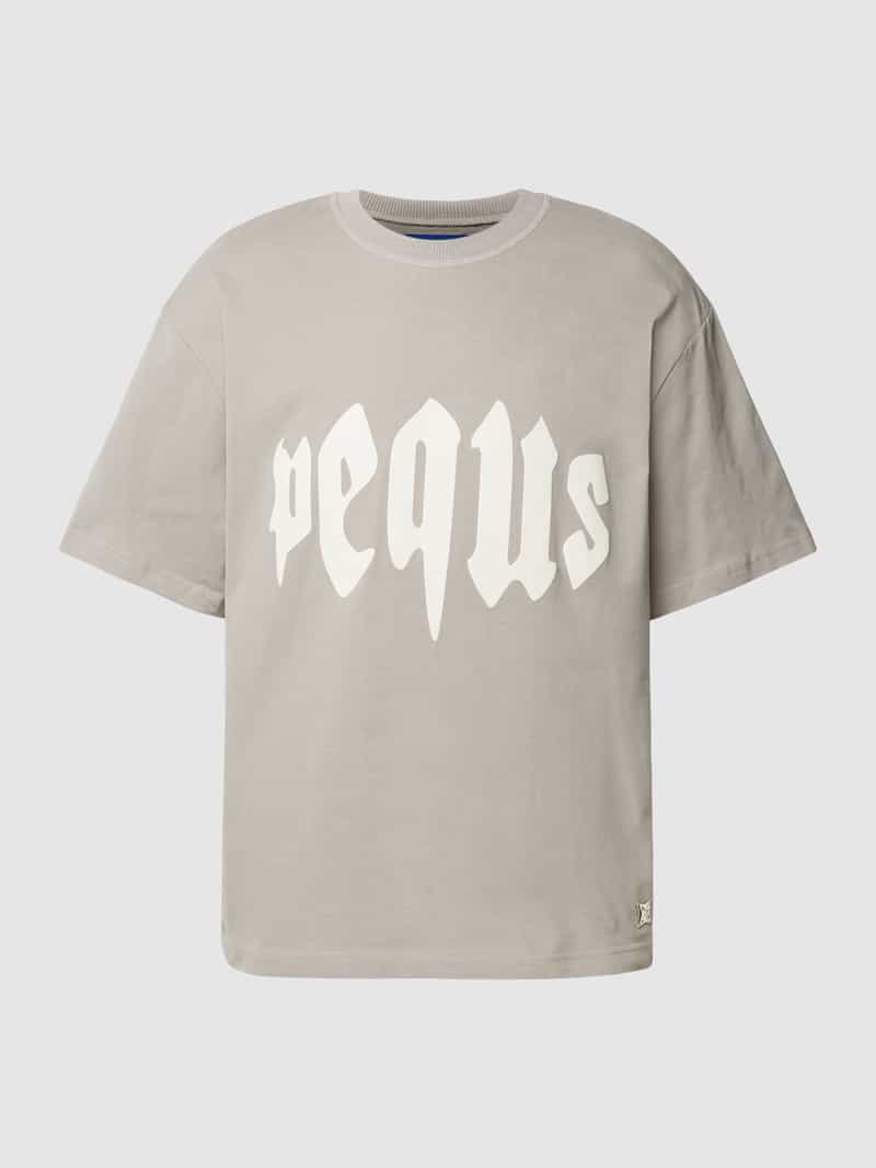PEQUS T-shirt met labelprint
