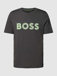 BOSS Green T-shirt met labelprint