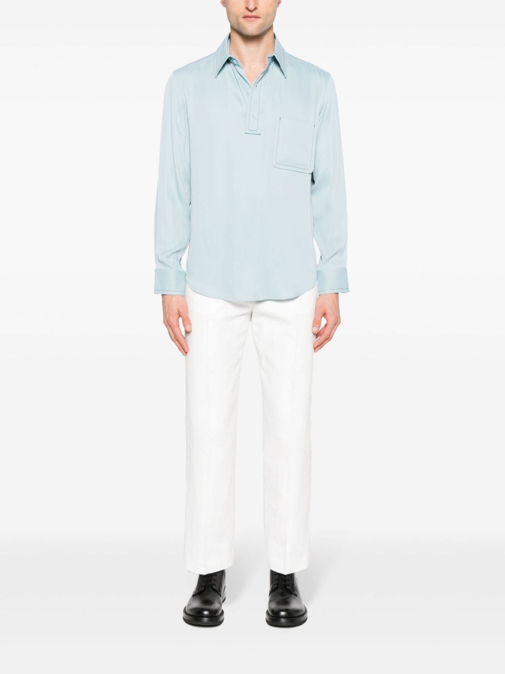 SANDRO Button-up overhemd - Blauw