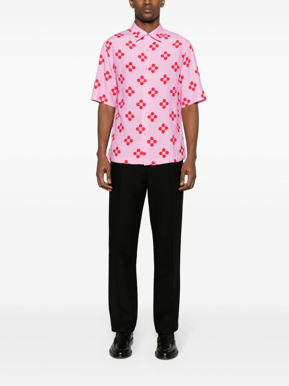 SANDRO Overhemd met grafische print - Roze