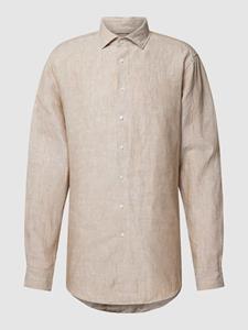 SEIDENSTICKER REGULAR FIT Regular fit linnen overhemd met kentkraag