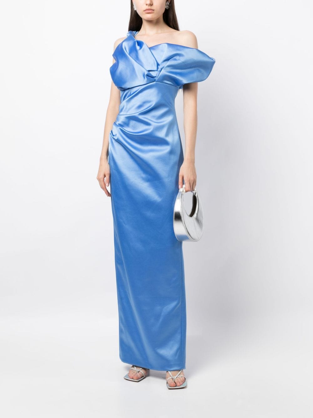 Rachel Gilbert Asymmetrische jurk - Blauw