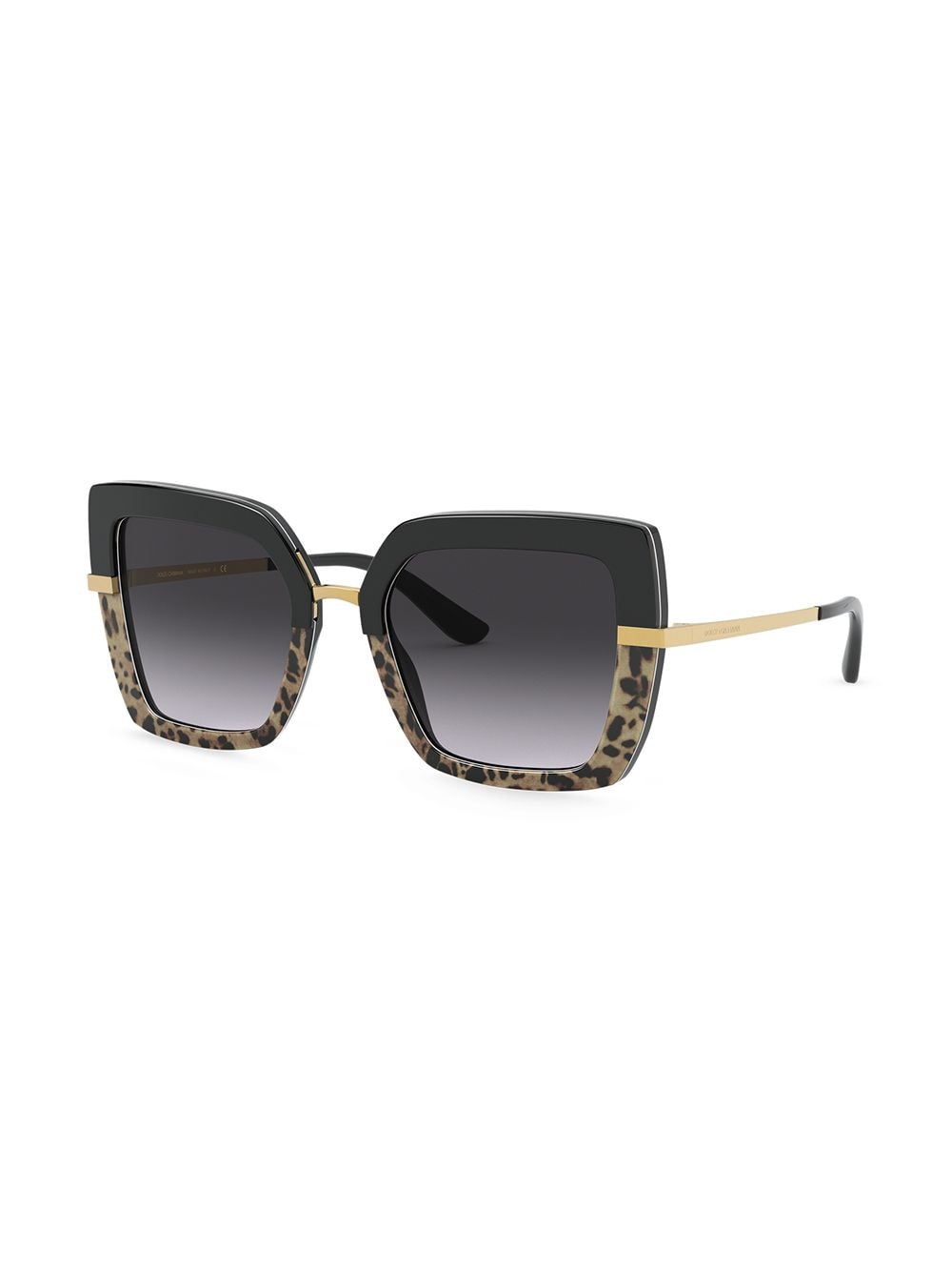 Dolce & Gabbana Eyewear Zonnebril met vierkant montuur - Zwart