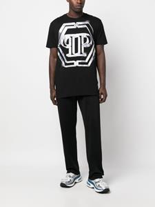 Philipp Plein T-shirt met logoprint - Zwart