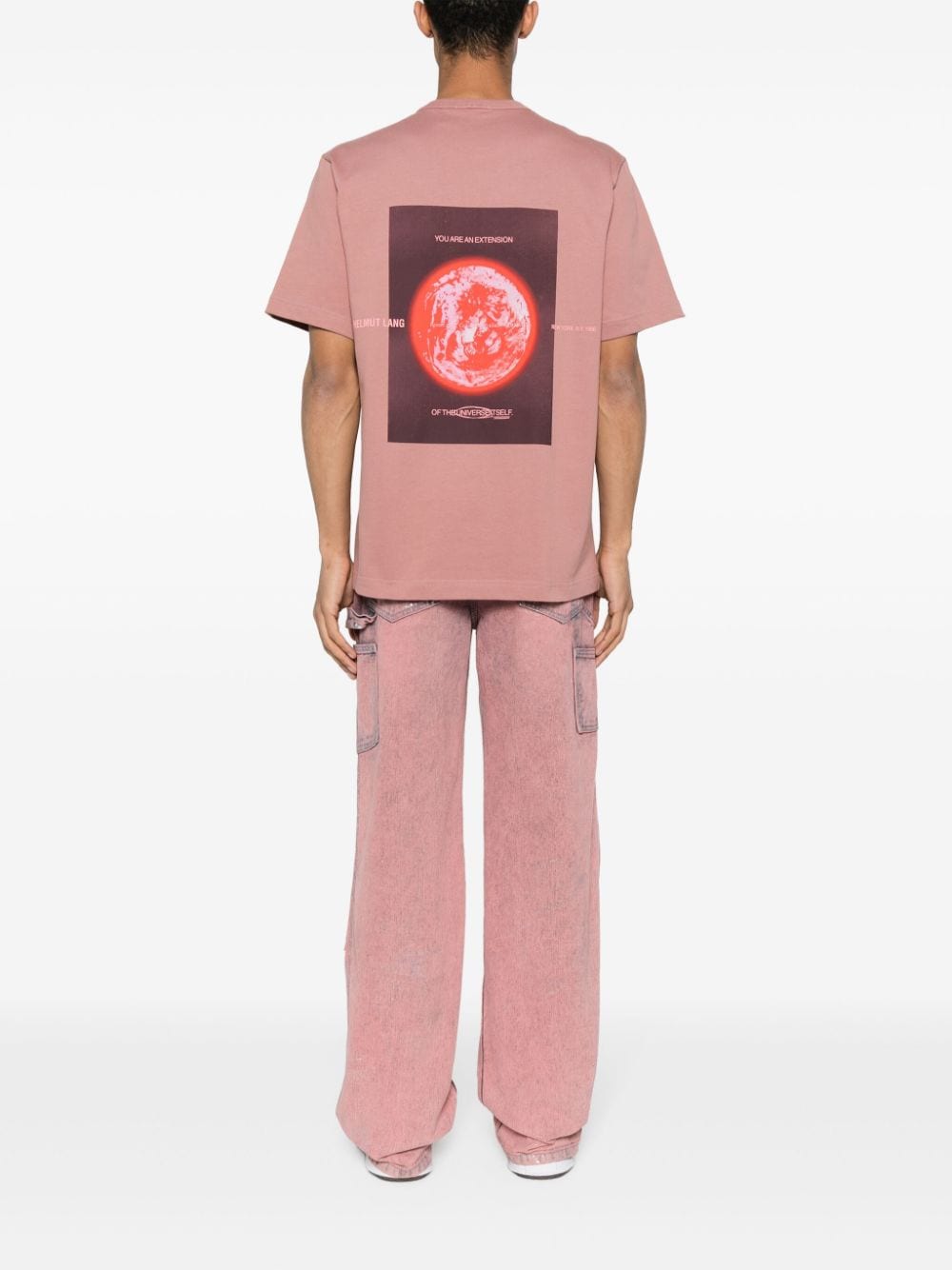 Helmut Lang Overhemd met logoprint - Roze