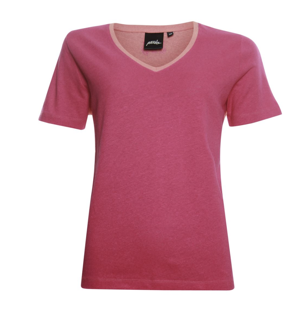 Poools  Roze T-shirt colorblock 