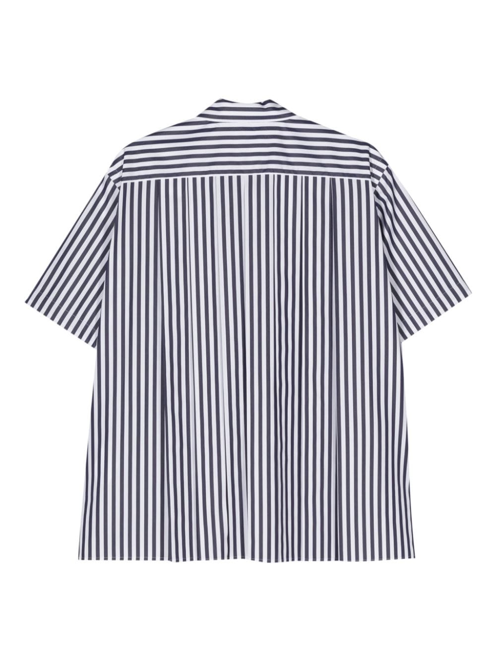 Sacai striped poplin shirt - Blauw