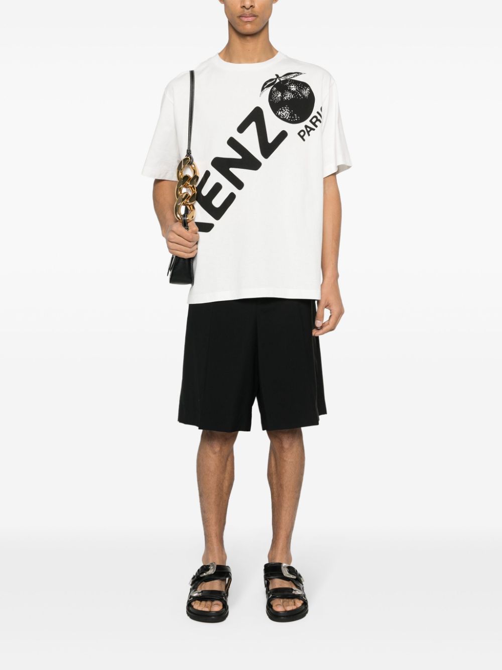 Kenzo logo-print cotton T-shirt - Wit
