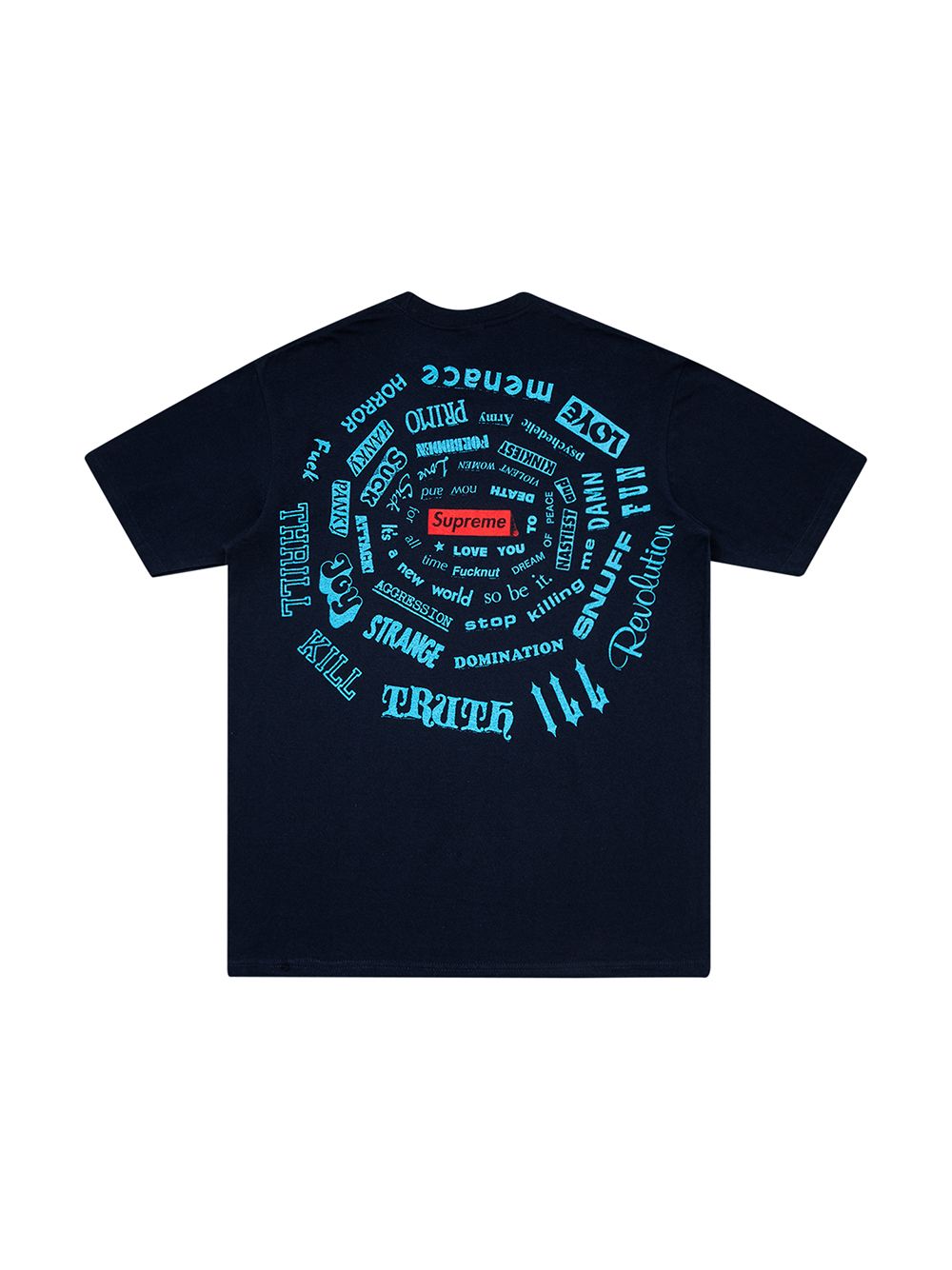 Supreme T-shirt met print - Blauw