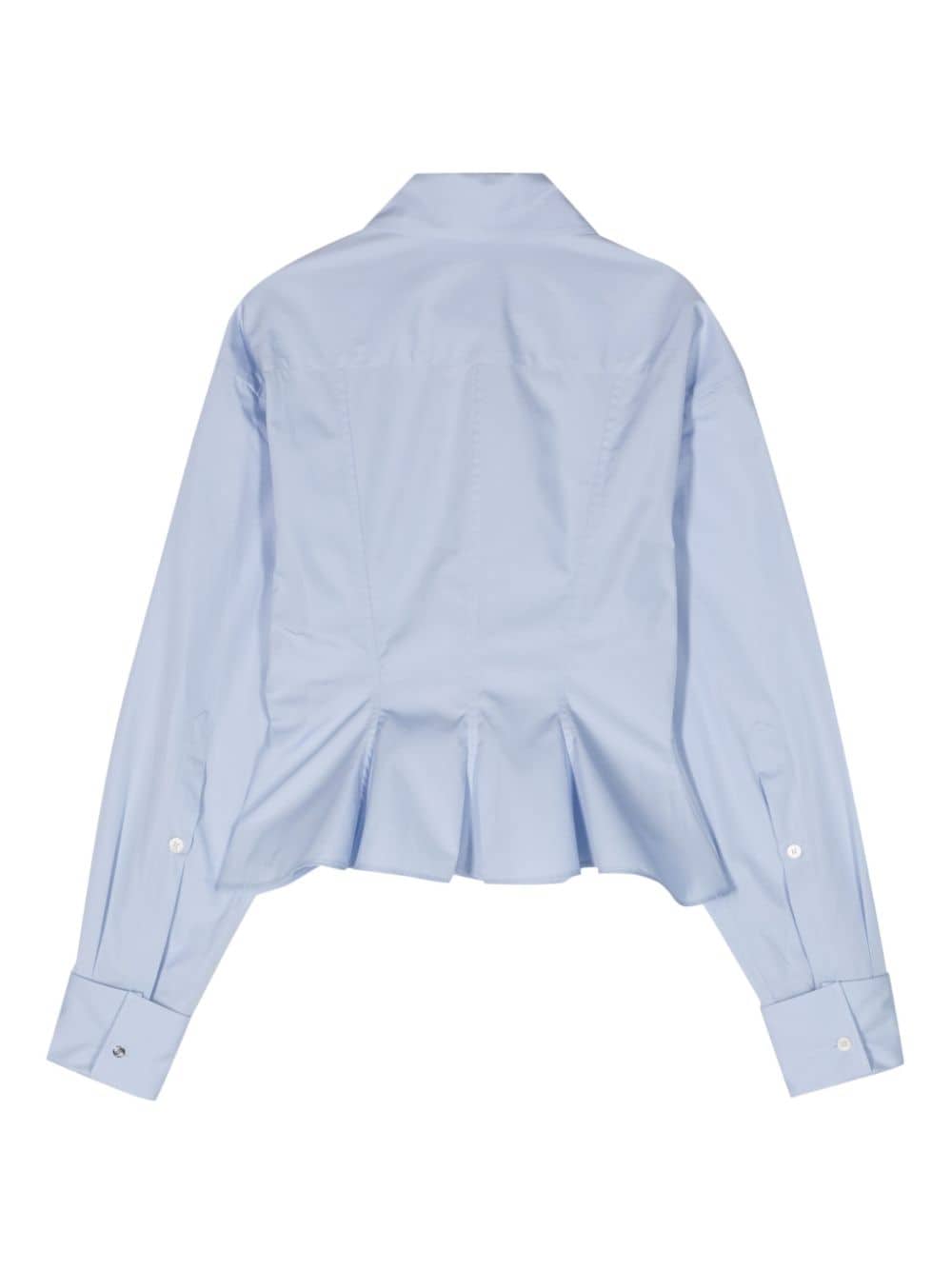 Stella McCartney Katoenen blouse met vlakken - Blauw