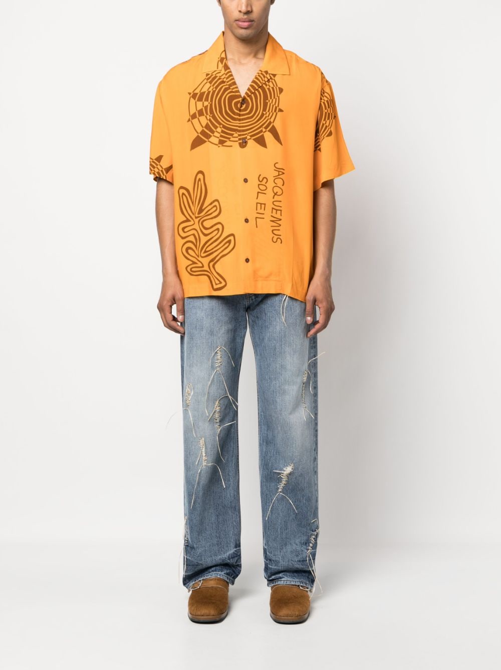 Jacquemus Overhemd met print - Oranje
