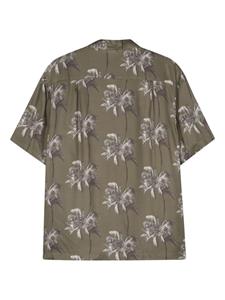 Diesel Bmowt-Adrian palm-tree print shirt - Groen