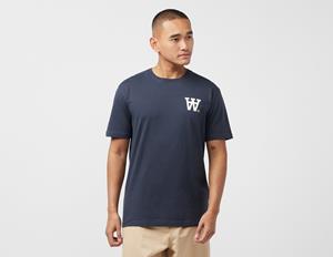 Double A by Wood Wood Ace AA Logo T-Shirt, Navy