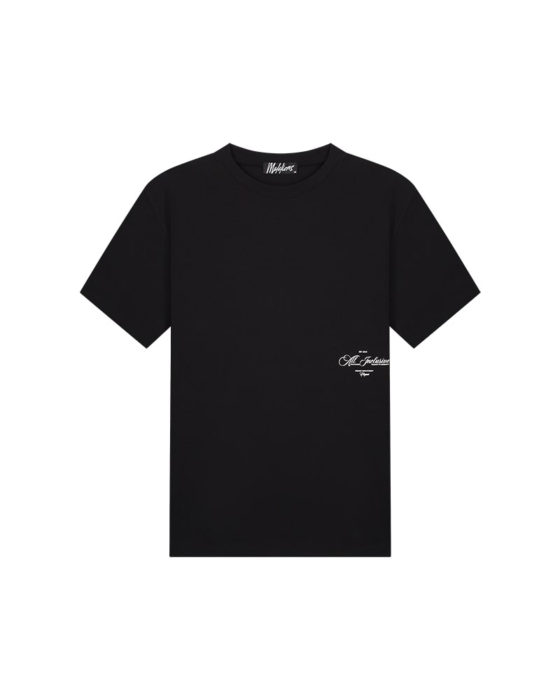 Malelions Men Resort T-Shirt - Black/White