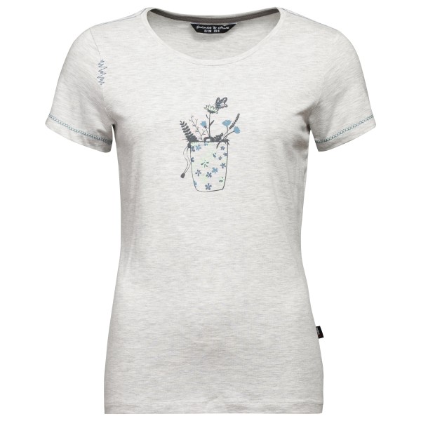 Chillaz  Women's Saile Chalkbag Flower - T-shirt, grijs/wit