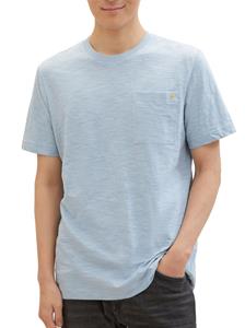 TOM TAILOR T-Shirt Basic T-Shirt in Melange Optik
