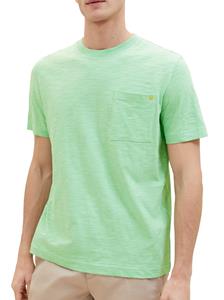 TOM TAILOR T-Shirt Basic T-Shirt in Melange Optik