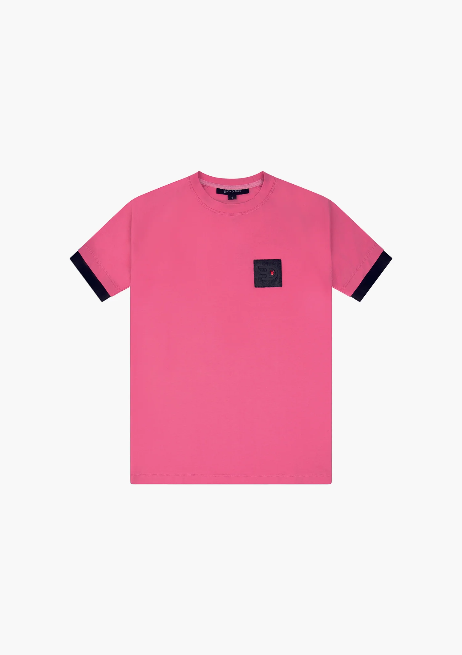 Black Donkey Kordaat t-shirt i pink/zwart men