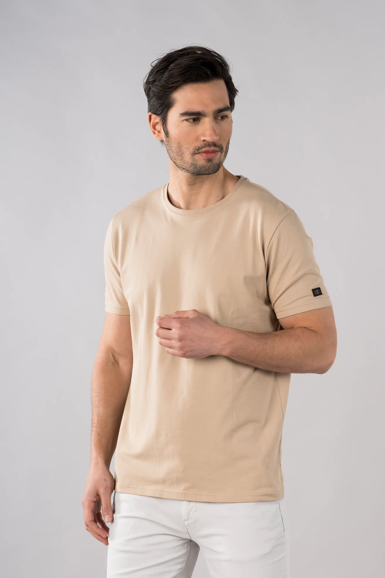 PRESLY & SUN Heren shirt david taupe