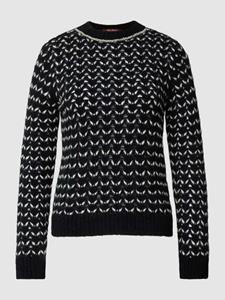 Max Mara Studio Gebreide pullover met all-over motief, model 'GUINEA'