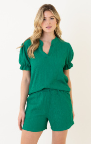 The Musthaves Smocked Top Sevilla Bright Green