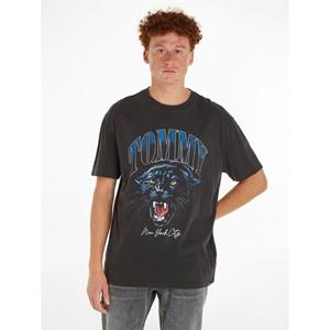 Tommy Jeans T-Shirt "TJM REG VINTAGE COLLGE TIGER TEE", mit Raubkatzen Aufdruck