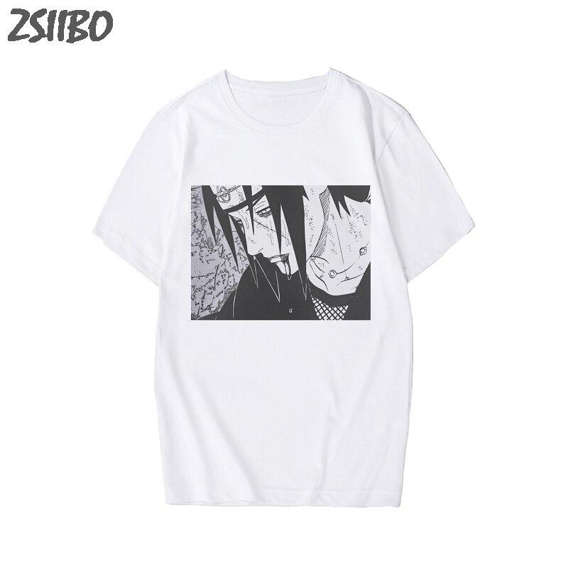 Tees 11 Heren t-shirt Naruto Zomer Harajuku Cool Unisex Korte Mouw T-shirt Japanse Anime Grappig Gedrukt