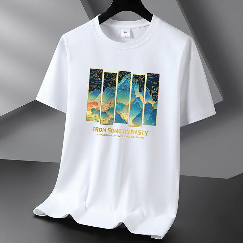 Mens Fashion Japanse stijl 10 kleuren puur katoen heren T-shirt met korte mouwen S-6XL