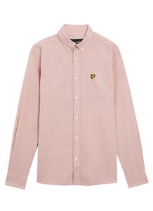 Lyle %amp Scott Male Overhemden Lw2004v Cotton Linen Button Down Shirt