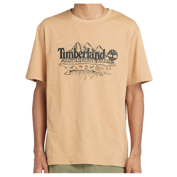 Timberland  Short Sleeve Graphic Slub Tee - T-shirt, beige