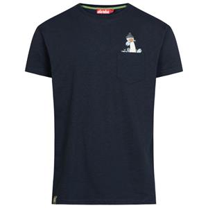 Derbe Print-Shirt Langer Hals Herren T-Shirt (1-tlg)