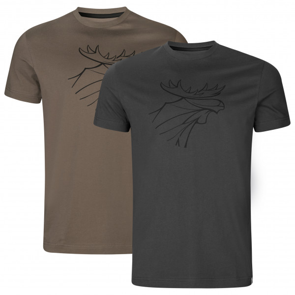 Härkila  Graphic T-Shirt 2-Pack - T-shirt, grijs