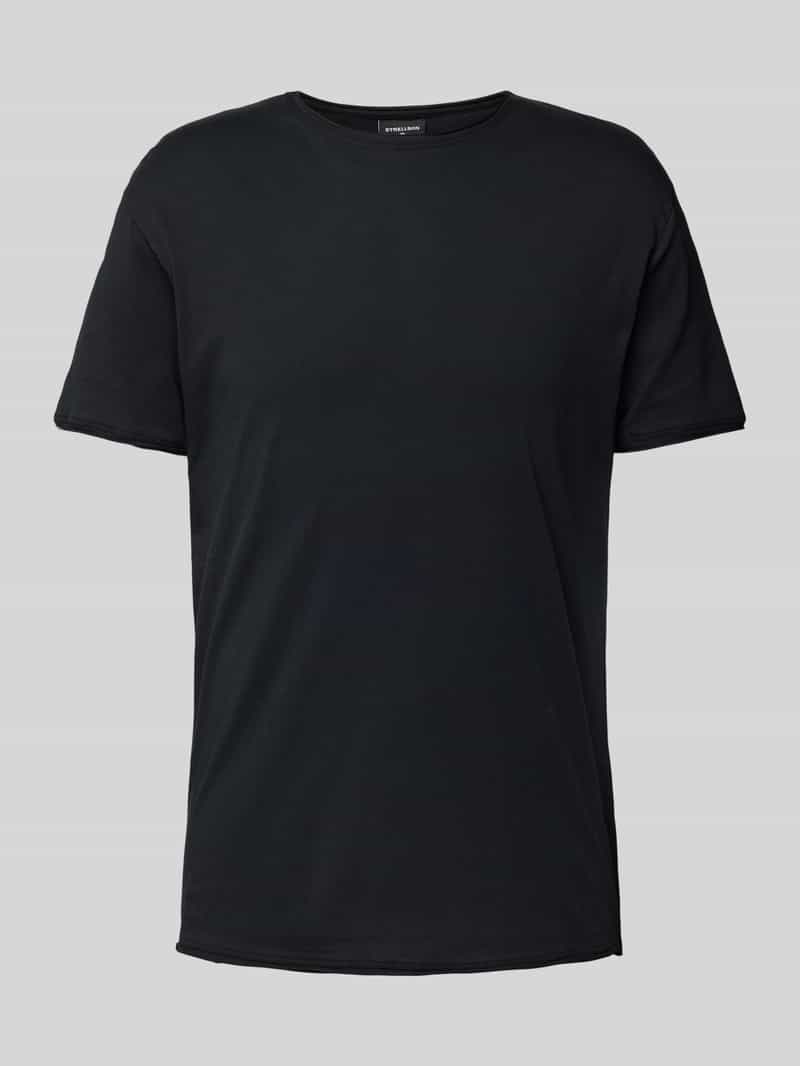 Strellson T-shirt met ronde hals en gemêleerde look