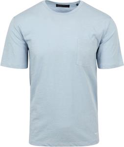 Marc O'Polo T-Shirt Slubs Lichtblauw