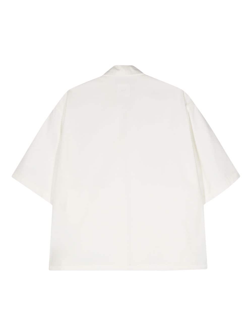 OAMC Katoenen overhemd met logopatch - Wit