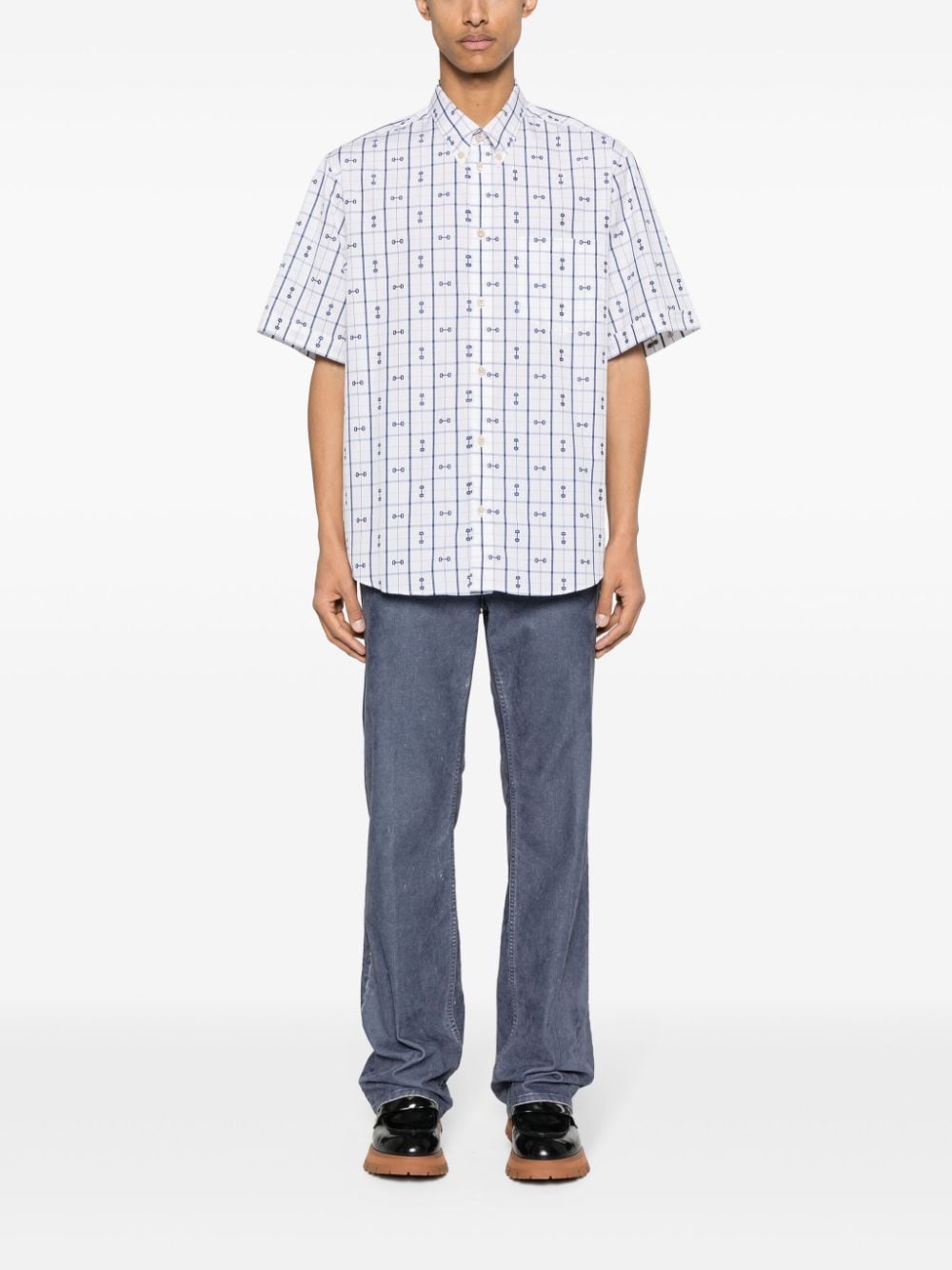 Gucci Katoenen overhemd met print - Wit