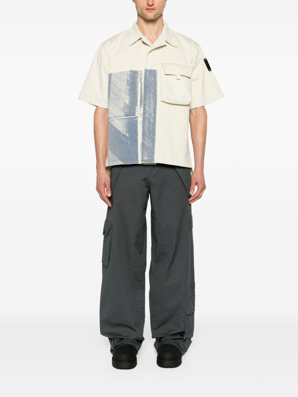 A-COLD-WALL* Strand katoenen overhemd - Beige