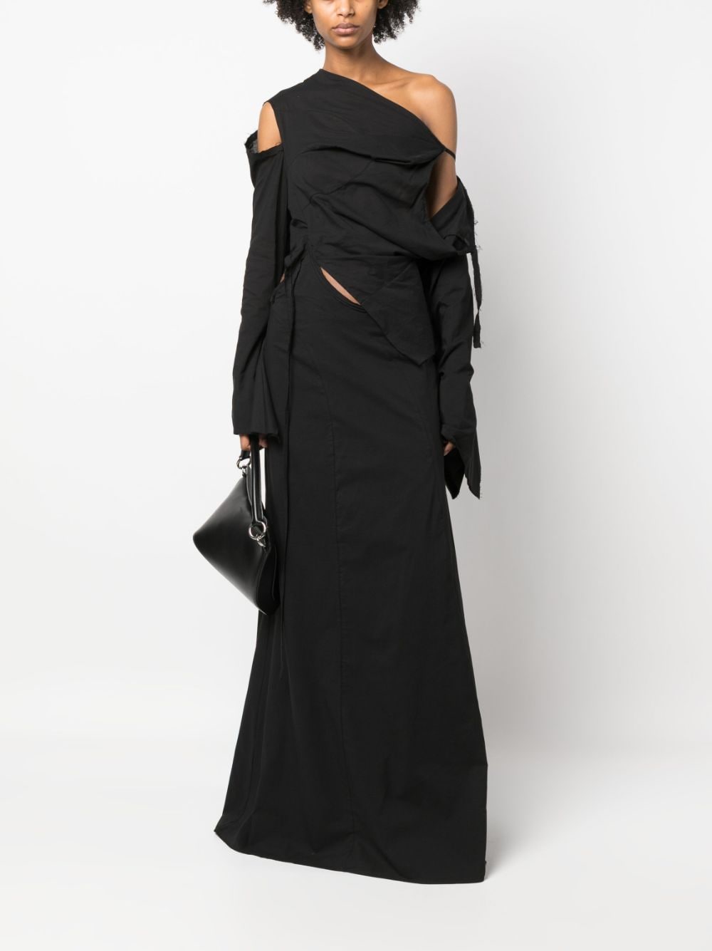Ottolinger Gedrapeerde jurk - Zwart