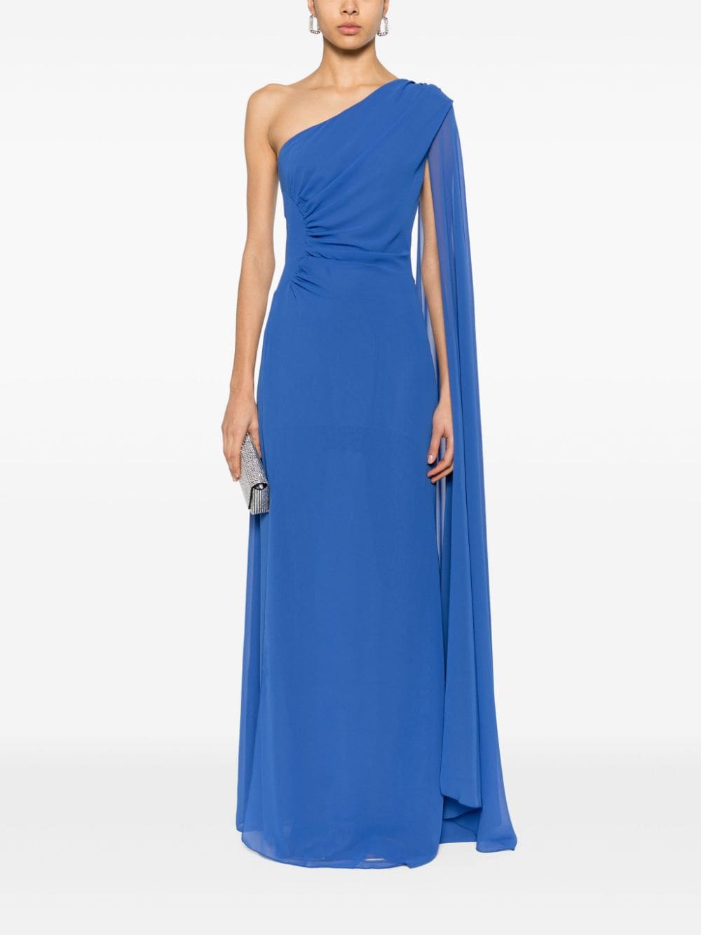 Blanca Vita one-shoulder dress - Blauw
