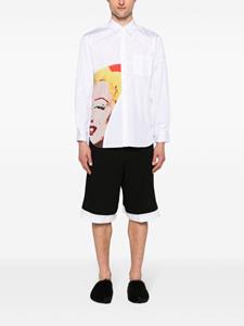 Comme Des Garçons Shirt x Andy Warhol katoenen overhemd - Wit