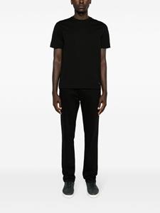 Emporio Armani Katoenen T-shirt met visgraatpatroon - Zwart