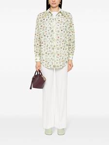 ALEMAIS Sunset embroidered cotton shirt - Beige