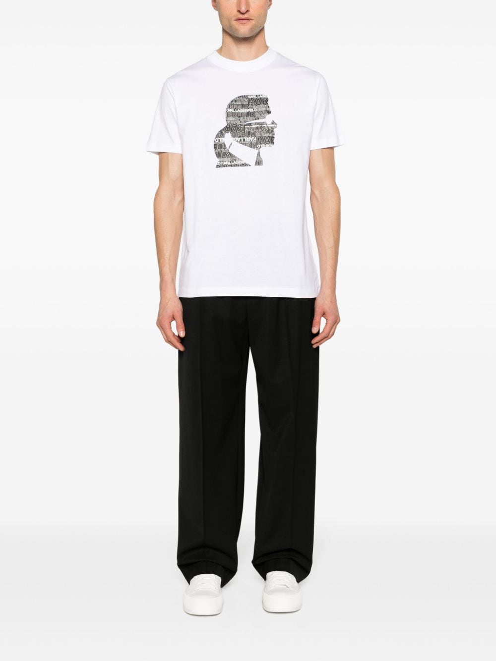 Karl Lagerfeld T-shirt met Ikonik print - Wit