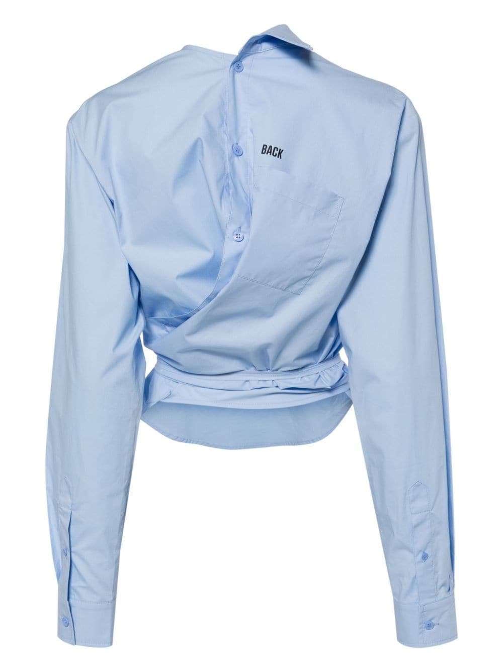 PushBUTTON Asymmetrische blouse - Blauw