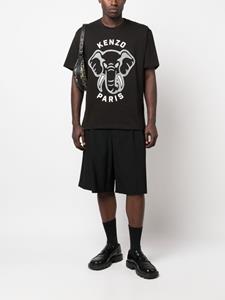 Kenzo T-shirt met olifantprint - Zwart